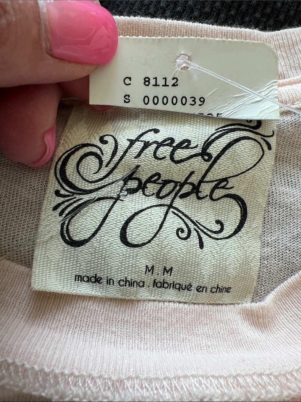 NWT Free People Women's Still Got It Tee Bell Sleeve Top in Peach Size Medium - Picture 6 of 7